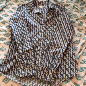 J crew sea horse button up
